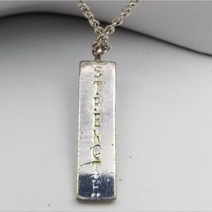 Strength on your road necklace empowering jewelry‎